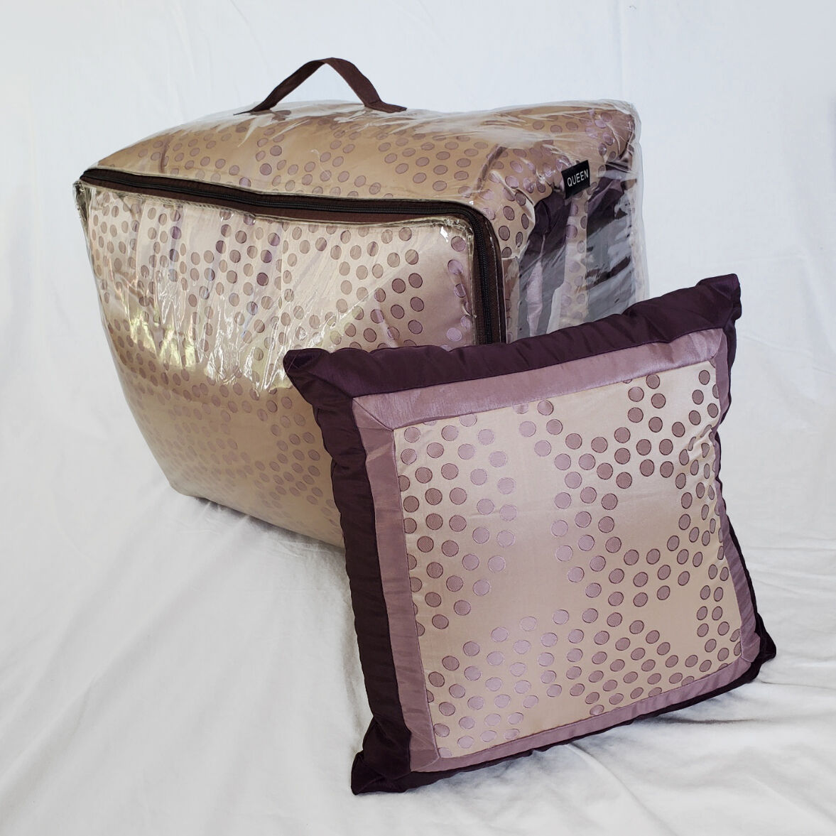 Bedding in a Bag, purple, gold