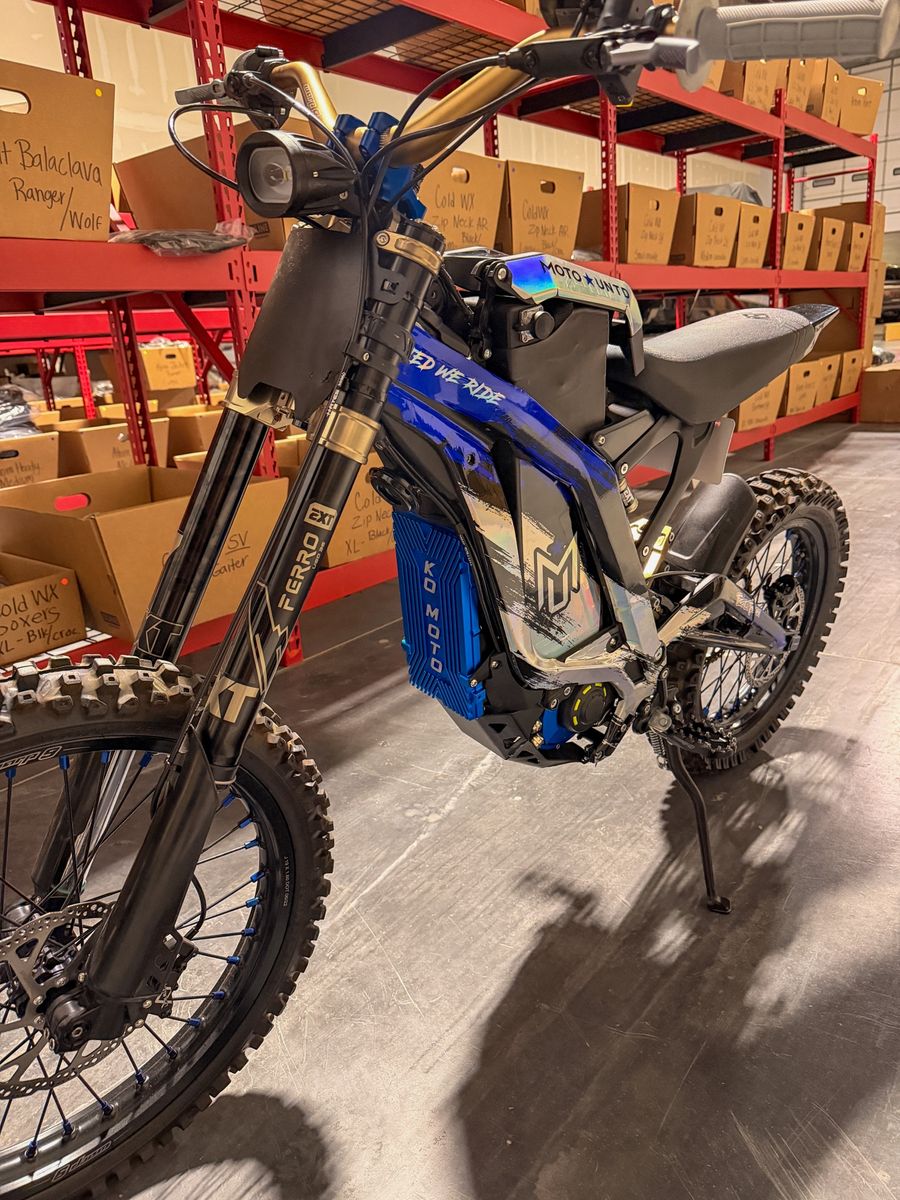 Heavily Moded Surron LBX E- Moto