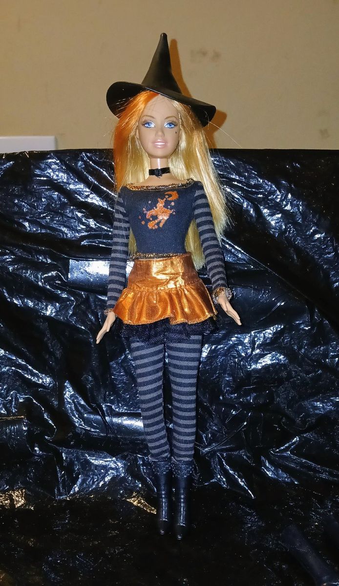 Vintage 2006 Halloween Barbie Witch Doll 