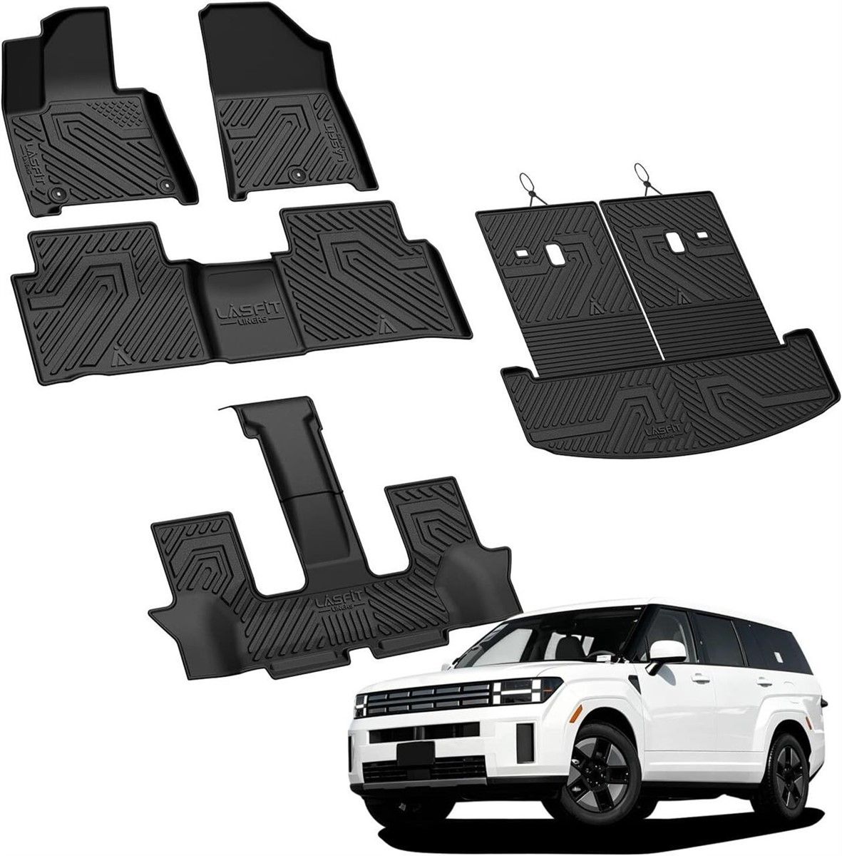 Laser Cut Hyundai Santa Fe Hybrid 2024-26 Floor Mats