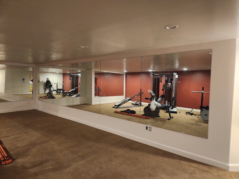 home/gym/studio mirrors installed