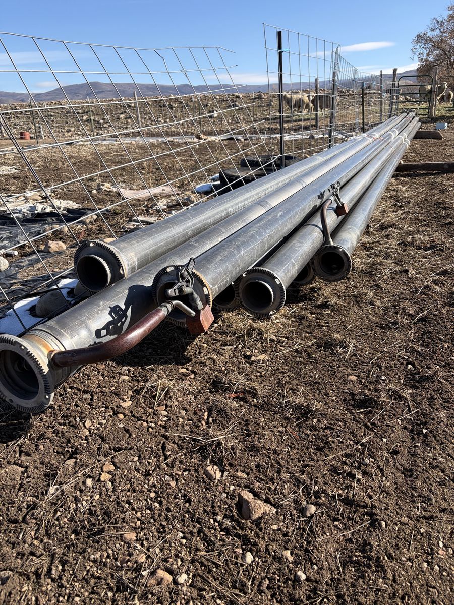 Irrigation hand line and wheel line