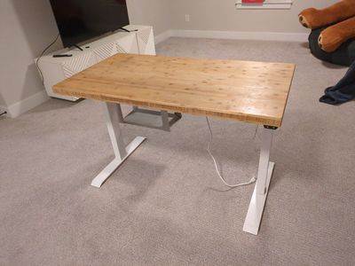 2 foot x 4 foot raise and lower desk electric