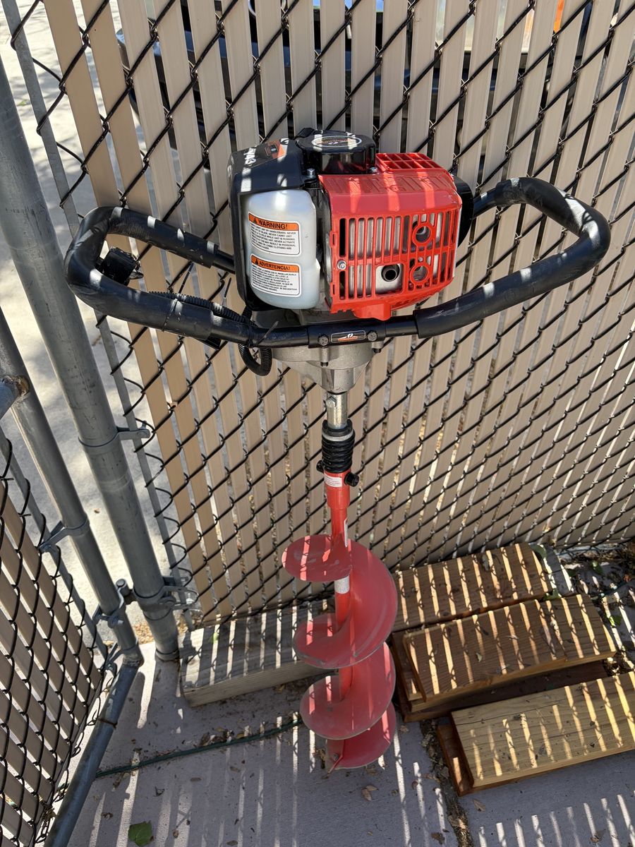 Gas-Powered Earth Auger Post Hole Digger