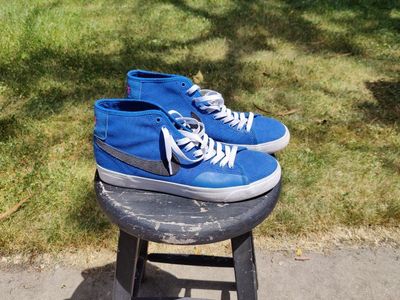 Blue Nike Blazer Mid, size 10.5