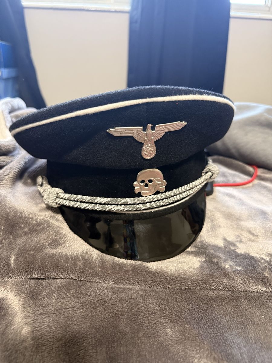 German WWII Allgemeine SS Officer's Visor Cap