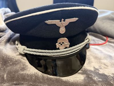 German WWII Allgemeine SS Officer's Visor Cap