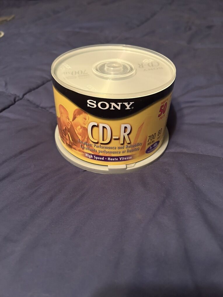 50 Blank Pack of Sony CD-R 700MB 80 Min