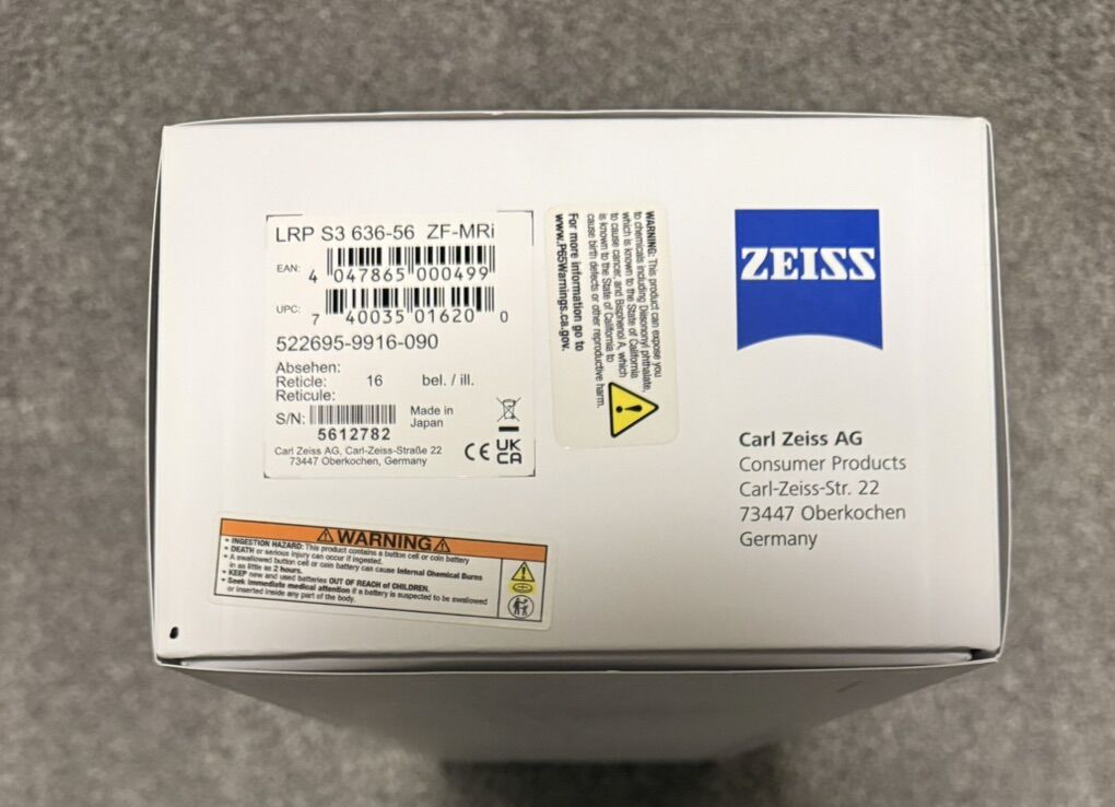 Brand New Zeiss S3 6-36x56 Mil