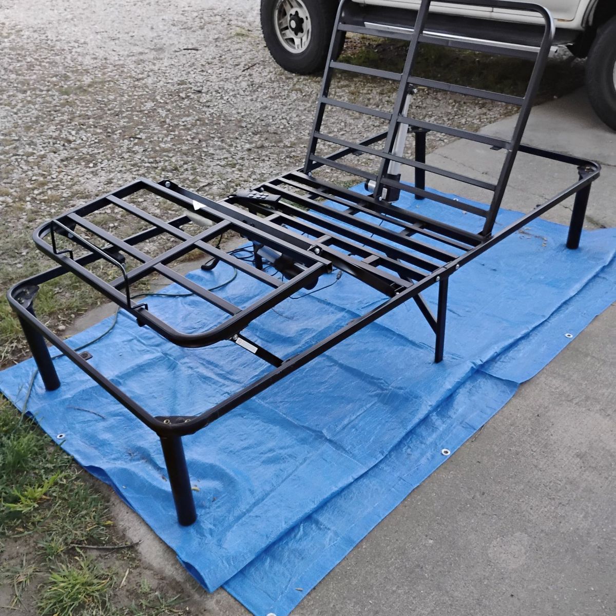 Twin XL Electric Adjustable Bed Frame Wired Remote