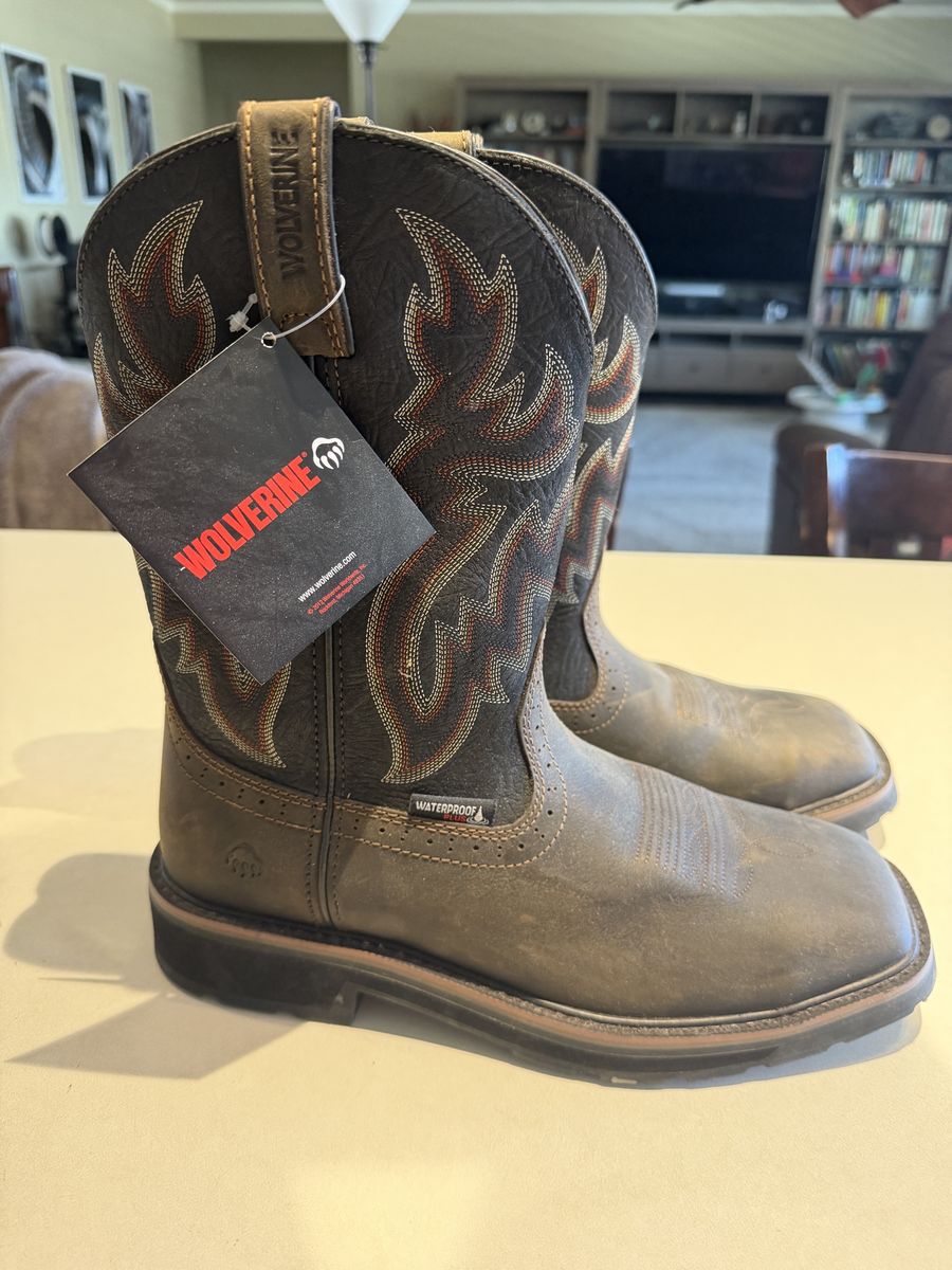 Wolverine Waterproof Safety Toe Boots 8M