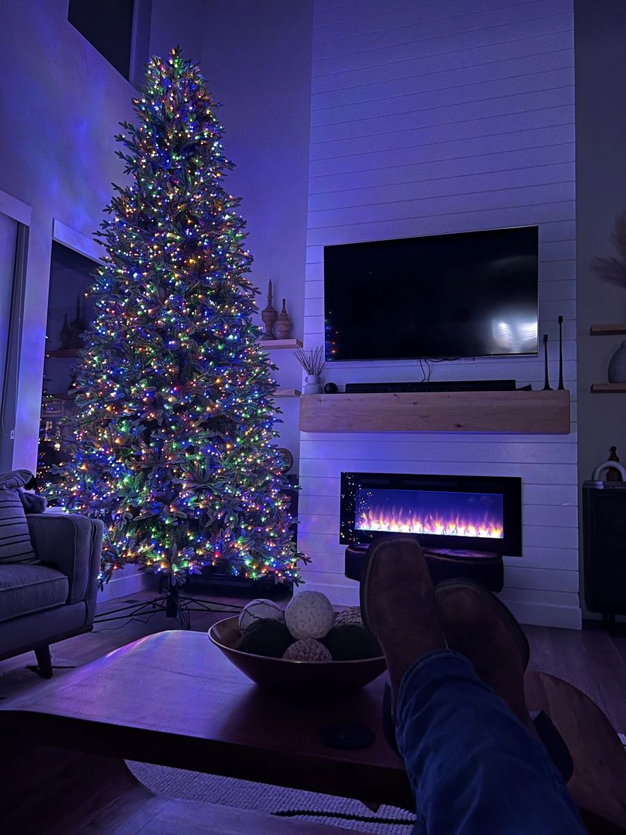 12 ft Pre-Lit Aspen EZ Connect Artificial Christmas Tree, 4430 Color-Changing Radiant Micro LED Lights