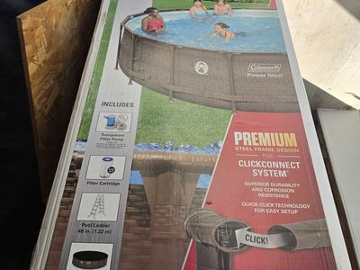 Brand new Coleman above ground pool, still in original box.