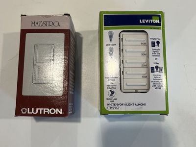 Lutron MA-L3T251-BL and a Leviton LTB60-1LZ TIMER SWITCHES