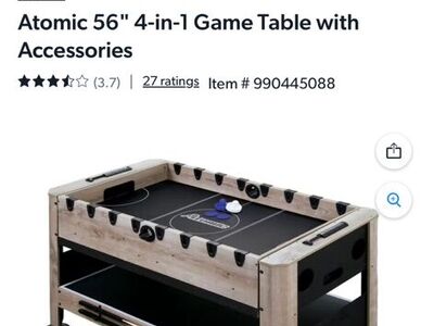 Atomic 56 4-in-1 Swivel Game Table