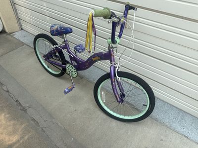 Schwinn Deelite Girls' 20" Cruiser Bike - Purple/Mint Green, Single Speed, Star Decals