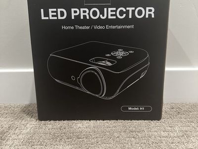 Portable LED Projector Model H1 - Home Theater Video Entertainment