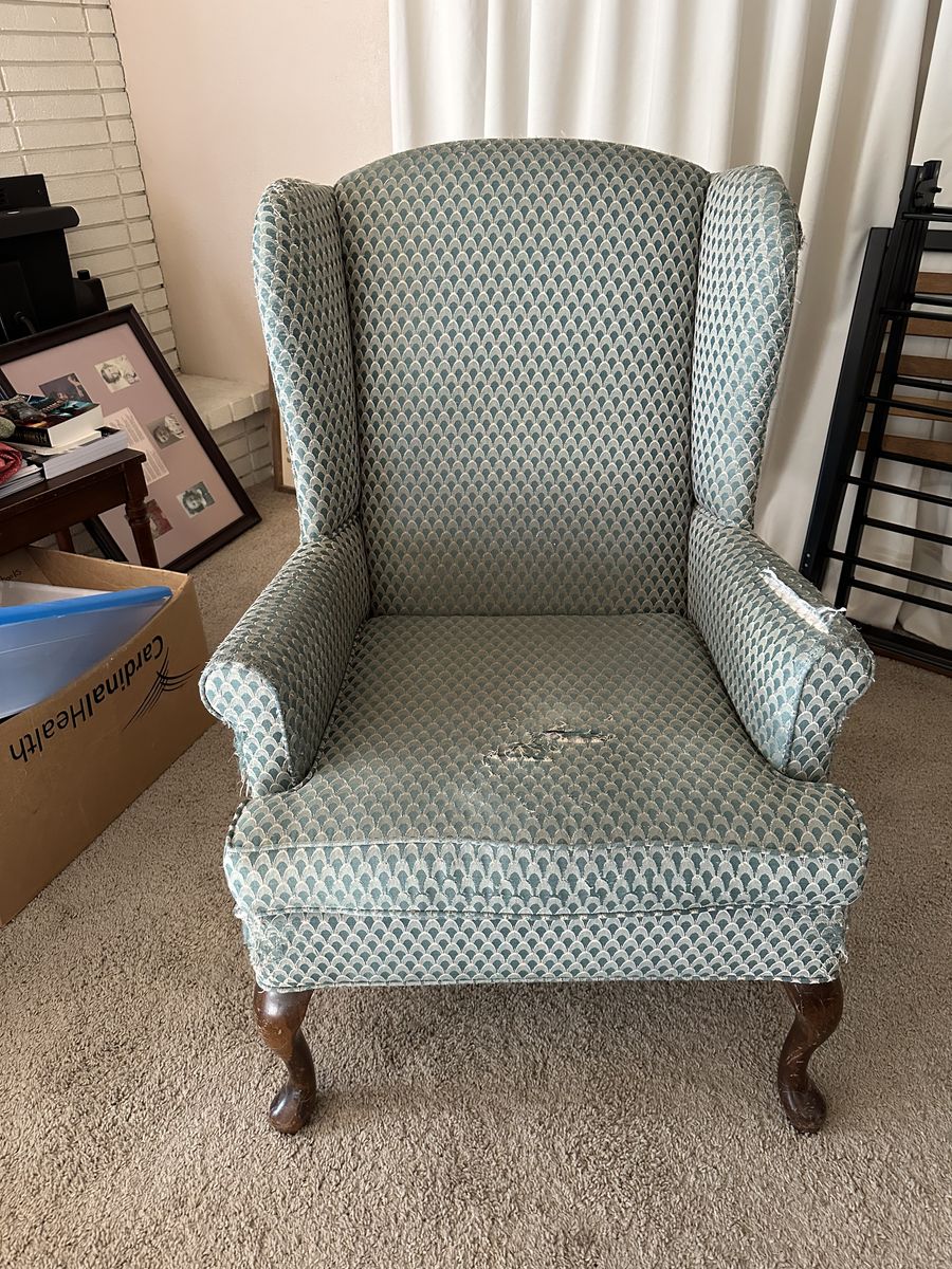 Queen Anne Wingback Armchair