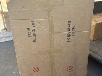 LifeStyle FB2105 Massage Sofa Bed - New in Box, Black Color