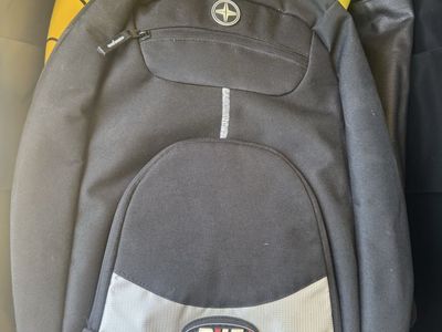 Bilt Black & Gray Helmet Carry Backpack - Durable Storage, Multiple Pockets