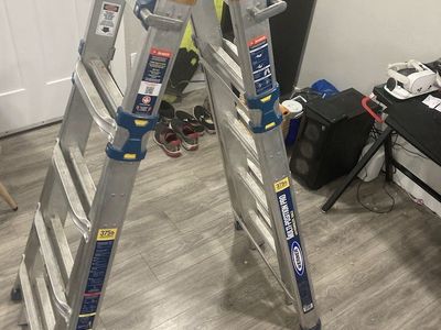 WERNER 22 ft. Max Reach 5-in-1 Multi-Position Pro Ladder