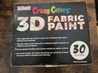 Painting supplies, acrylic paint, fabric paint