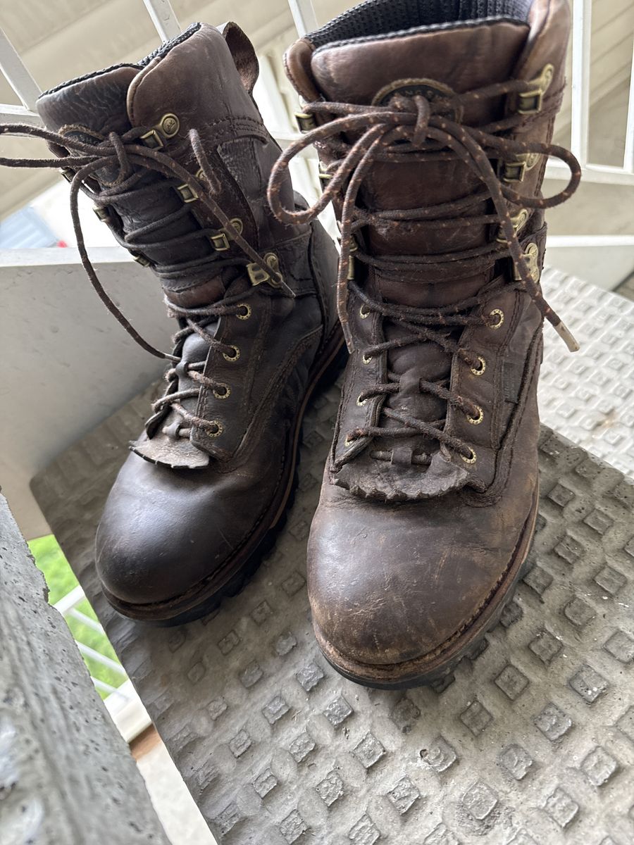 Red Wing Irish Setter Wingshooter 808 Brown Leather Work Boots Men's Size 9