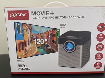GPX Movie+ All-in-One Projector + Screen Kit