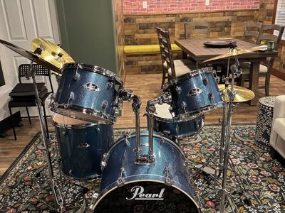 Pearl Export 5-Piece Complete Drum Kit & Studio Bundle - Ready to Gig!