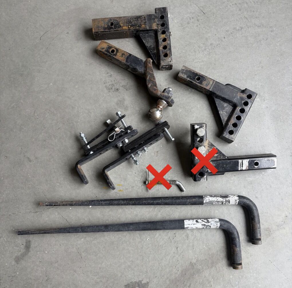 Various Sway Equalizer Etc Hitch Parts
