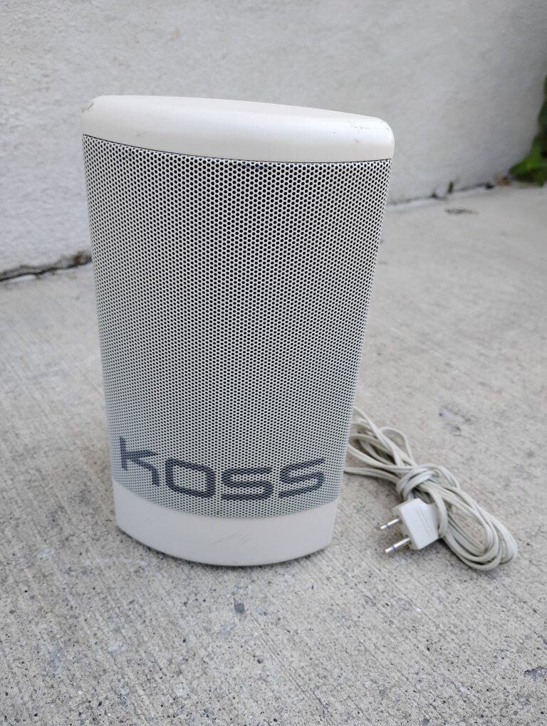 Koss Main Computer Speaker Hard Drive Passive Stereo Battery Operated