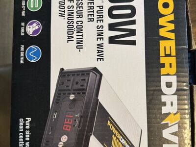 Powerdrive Pure Sine Inverter 1000w New