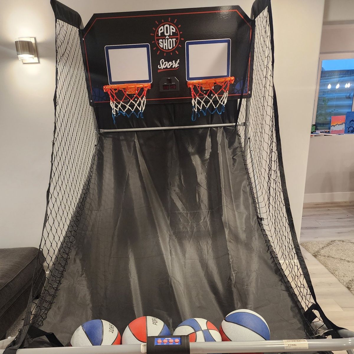 pop a shot basketball hoop