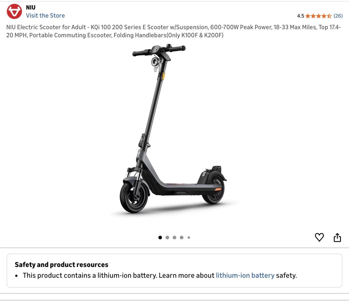 Adult size electric commuter scooter- new in box