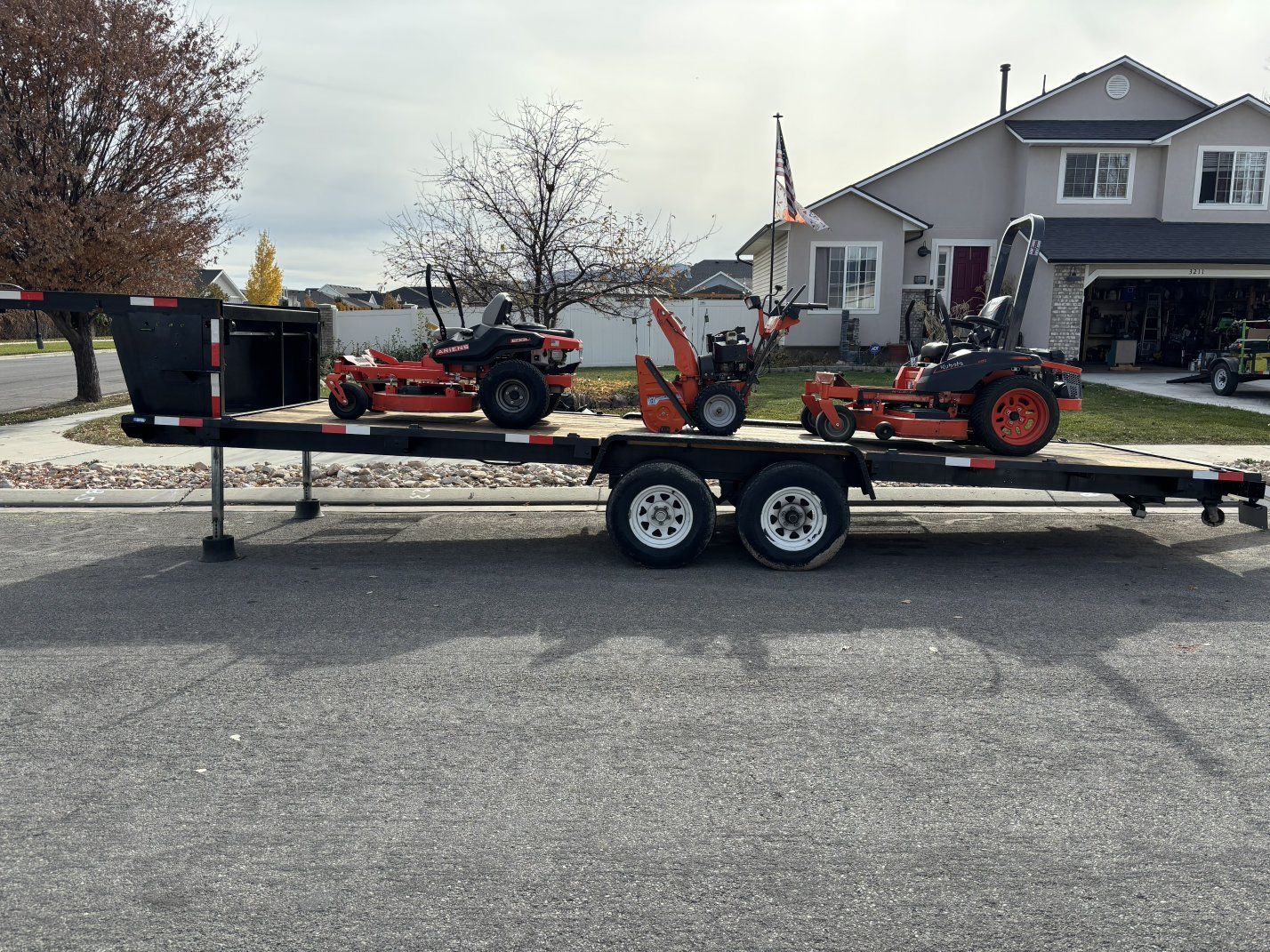 flatbed trailer