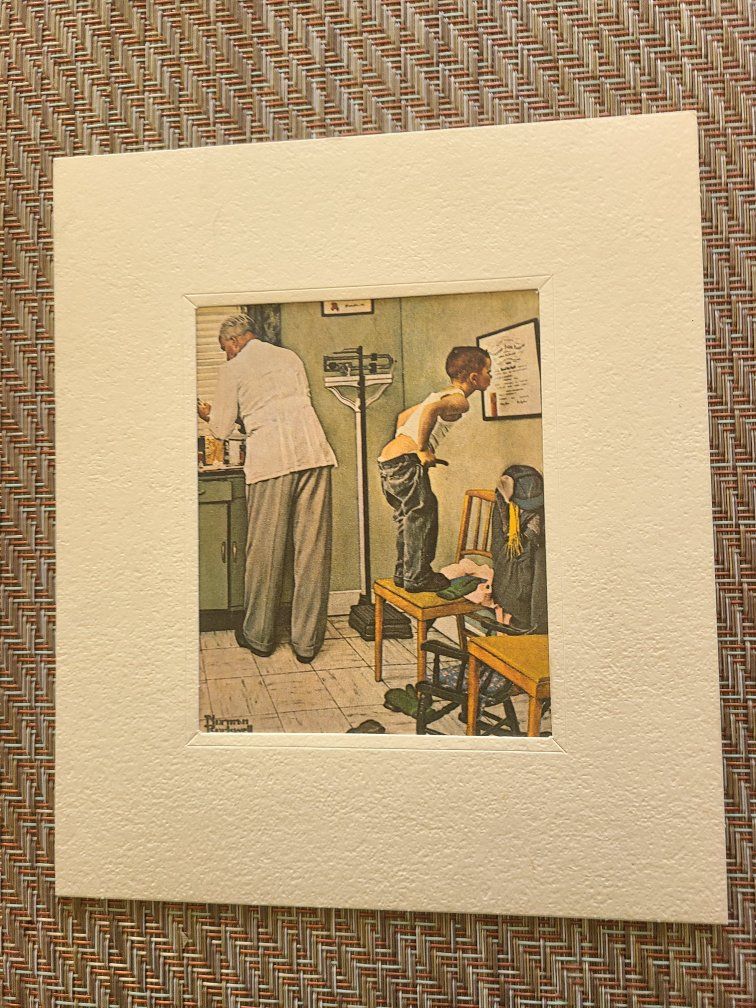 Norman Rockwell Framed Art Print Doctor and Boy Checkup