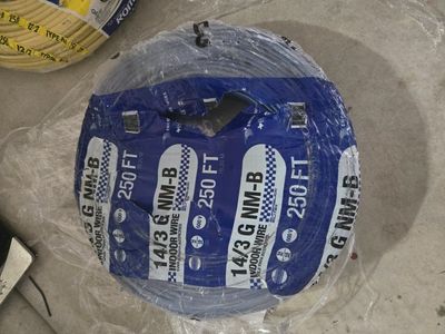Encore Wire 14/3 G NM-B Indoor Electrical Wire - 250 FT, 600V - New Roll
