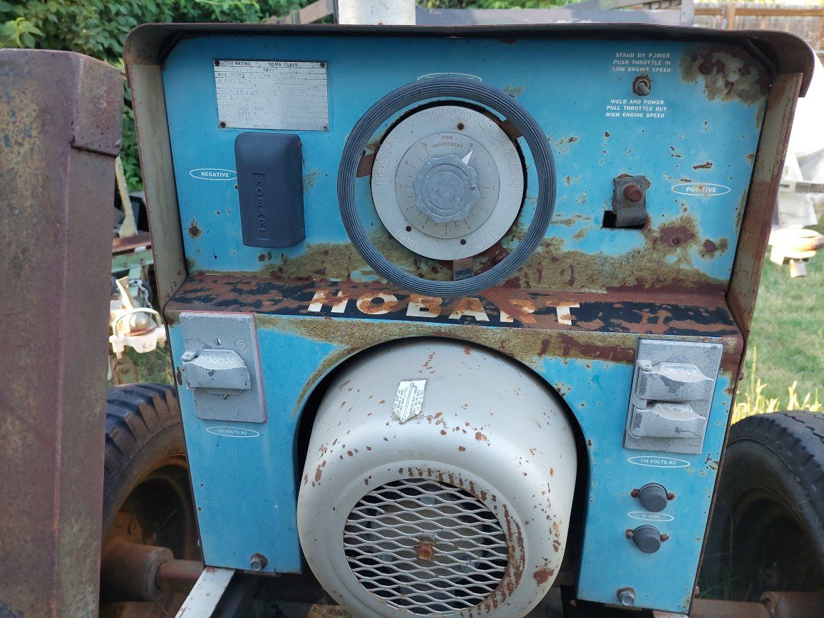 hobart g-213 welder generator gas powered wisconsin engine