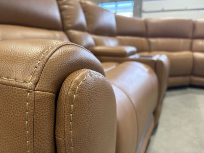BRAND NEW POWER RECLINING SECTIONAL WITH POWER LUMBAR