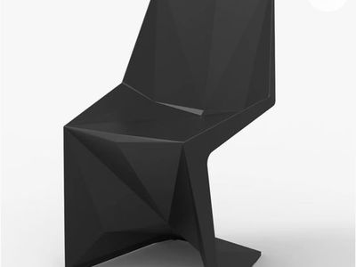 Vondom Voxel Chair Set of 4 Black Modern Geometric Design