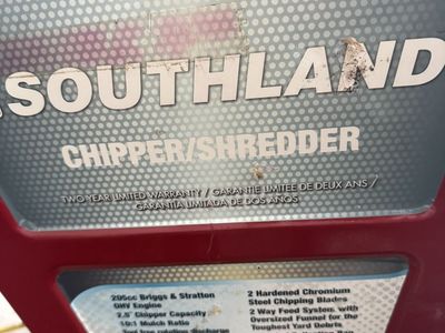 Southland Shredder/ Chipper