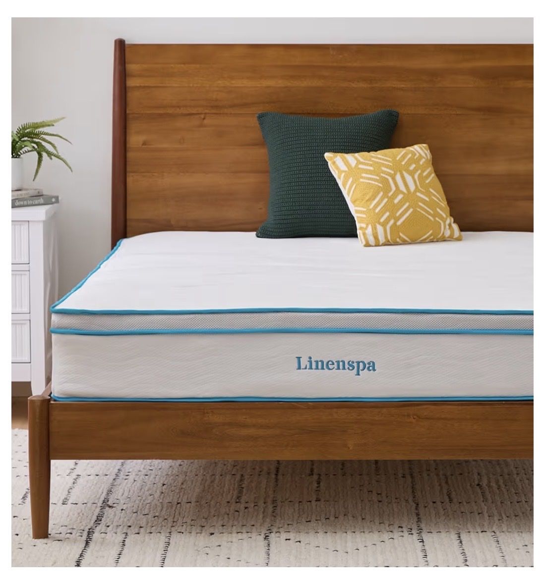 NIB LINENSPA 12 Inch King Hybrid Mem Foam