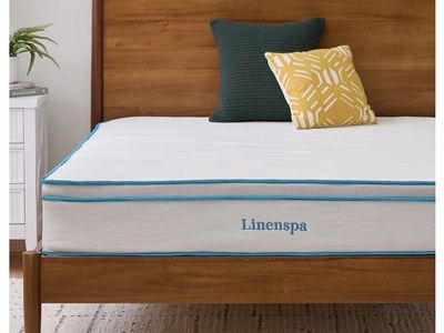 NIB LINENSPA 12 Inch King Hybrid Mem Foam