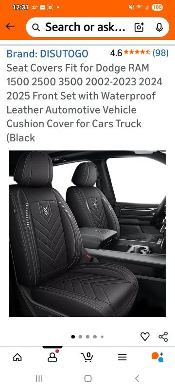 New in Box! Dodge Ram Seat Covers (FRONT)