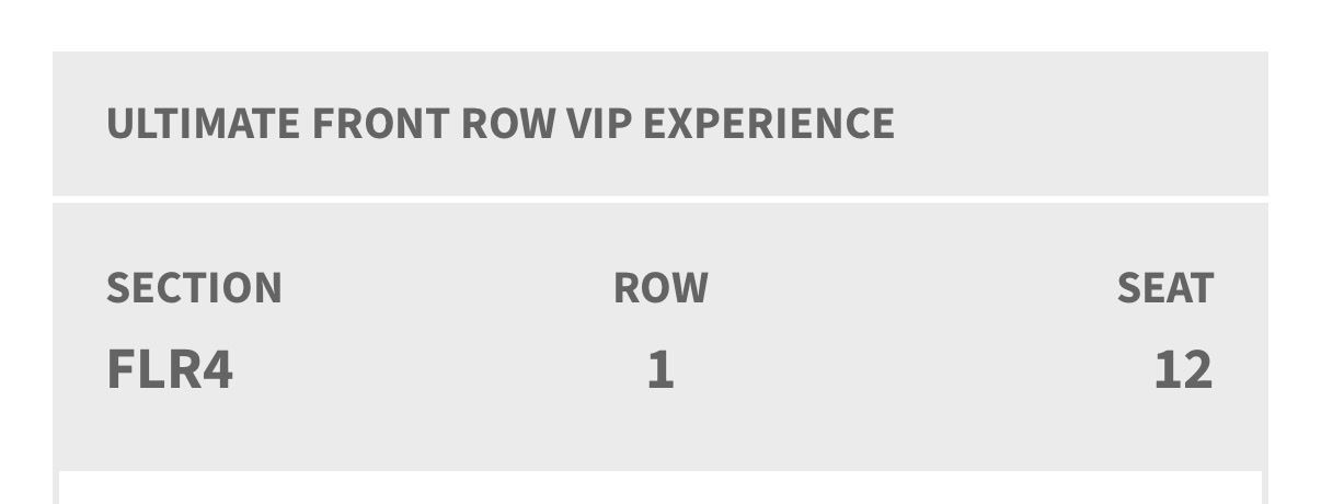 FRONT ROW POST MALONE TICKETS!