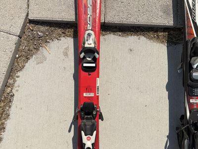 Rossignol Viper J Skis - Red, 93cm, with Bindings - Used Ski Equipment