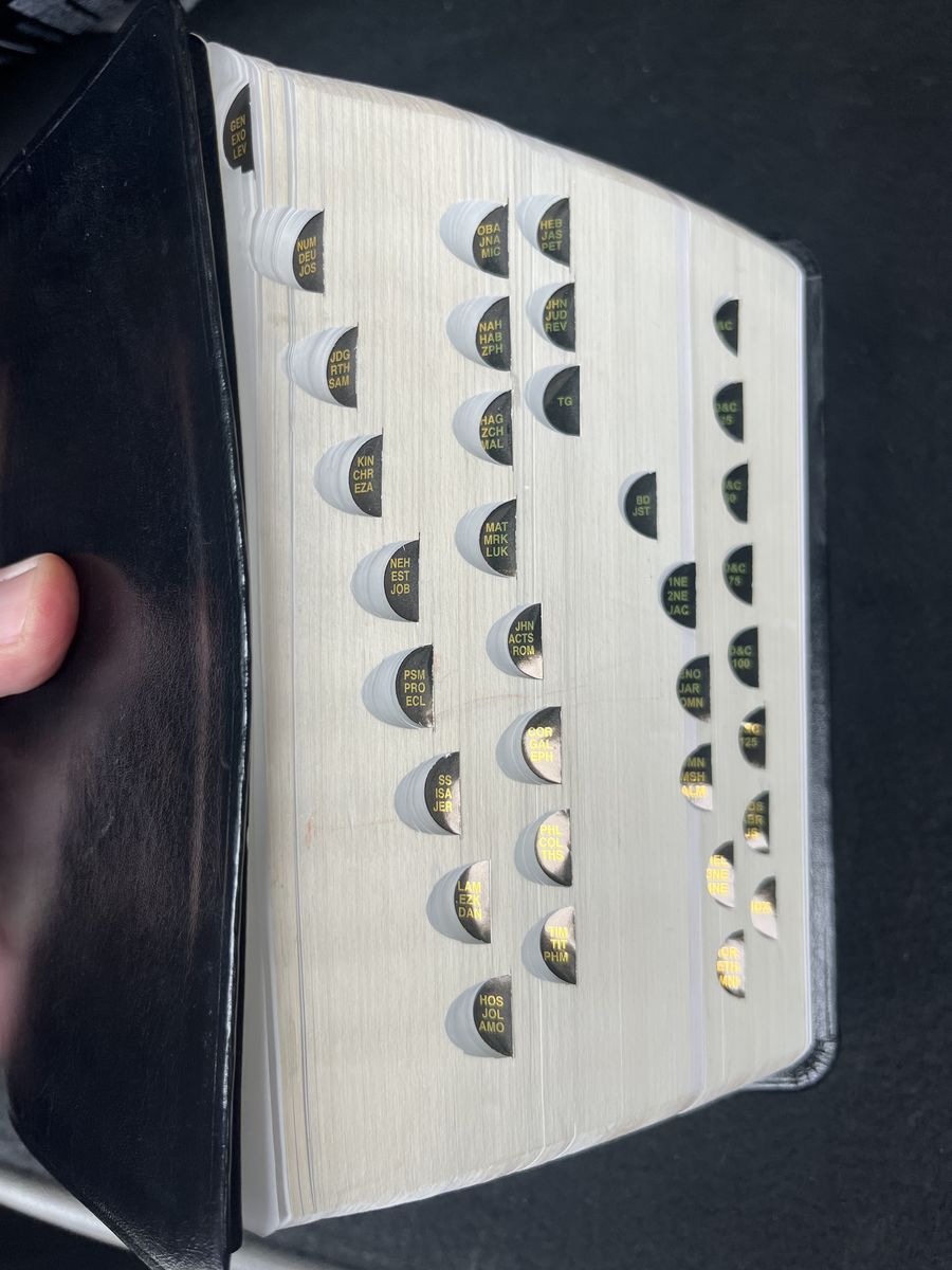 Black LDS Quad 5 1/2 X 7 1/2 inches