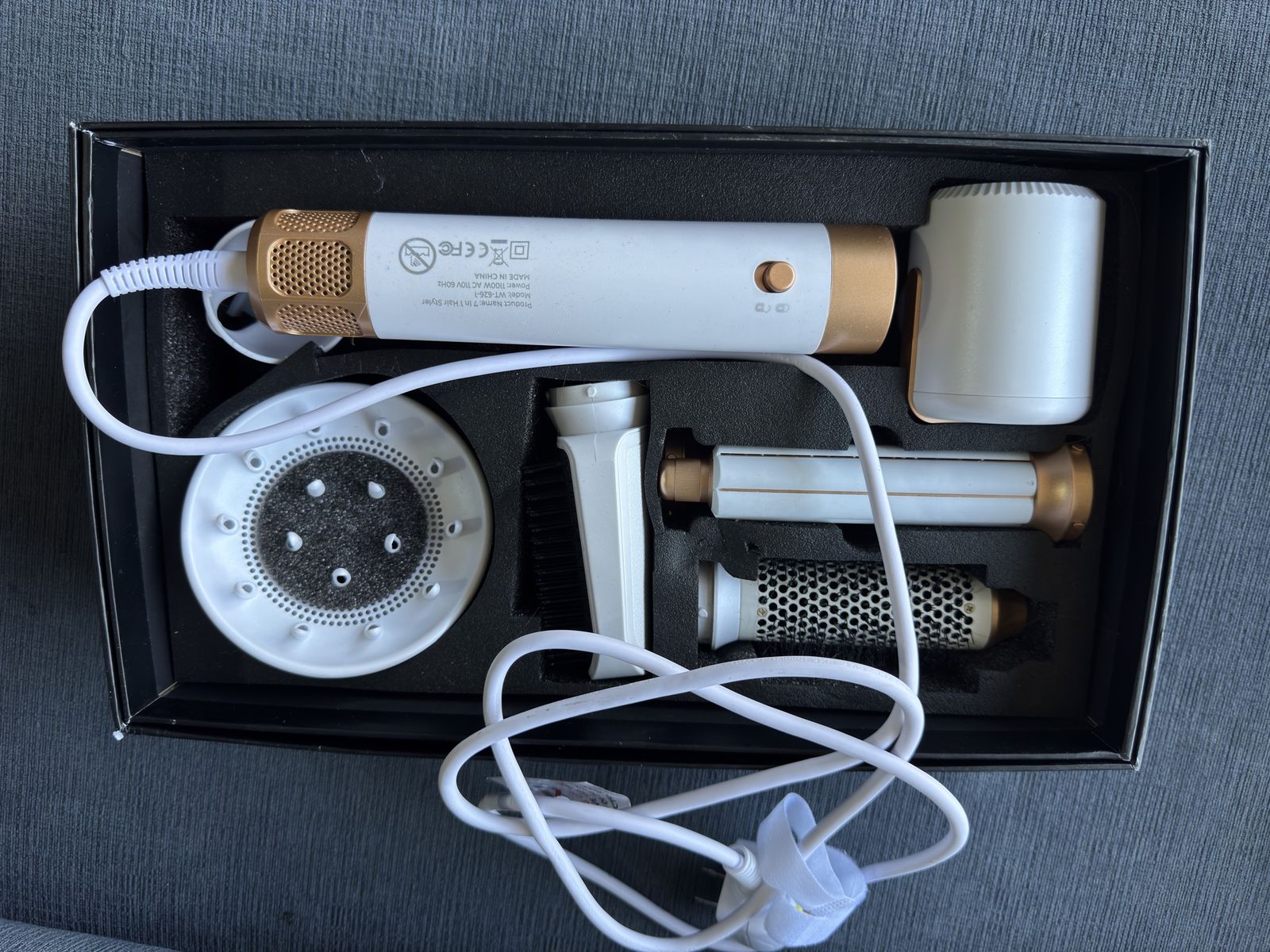 Unbranded WT-626-1 7-in-1 Hair Styler Hot Air Brush Kit 1100W