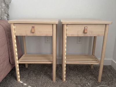2 IKEA Björksnäs Nightstands (Pair)