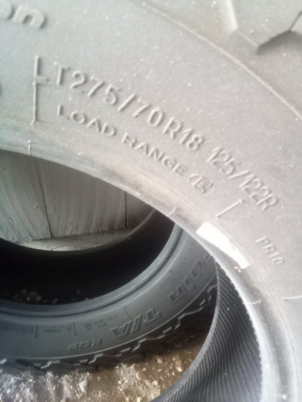 2 BF Goodrich truck all terrain Baja T/A ko2 tires